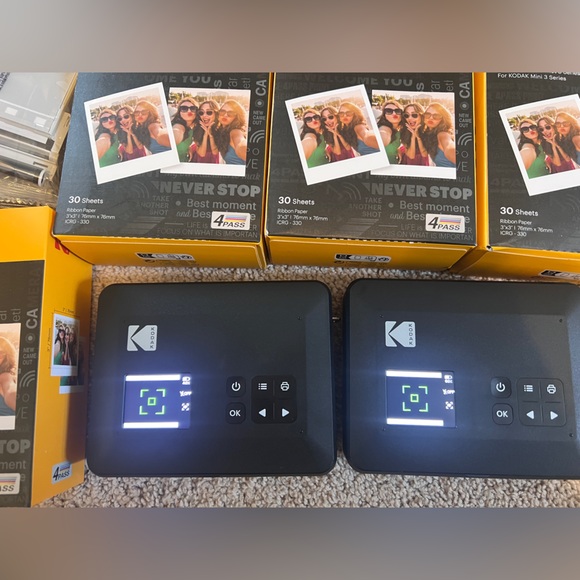 2 KODAK Mini Shot 3 Retro 4PASS 2-in-1 Instant Digital Camera and Photo Printer - Picture 3 of 11